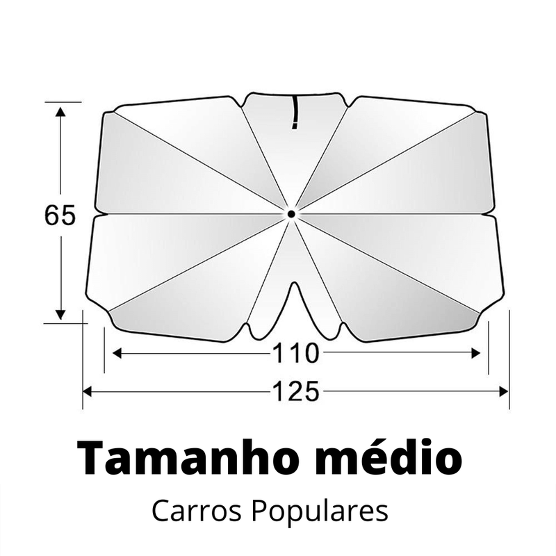 Quebra Sol Automotivo Portátil, com Proteção UV