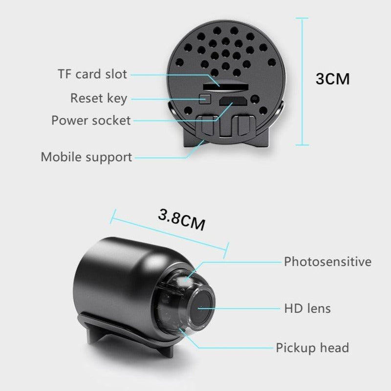 Câmera mini s10 4x automatic Wifi 1080P Detect - Economia Luiza